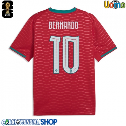 Maglie da calcio Portogallo Bernardo Silva #10 Prima Maglia Mondiali 2026  Manica Corta